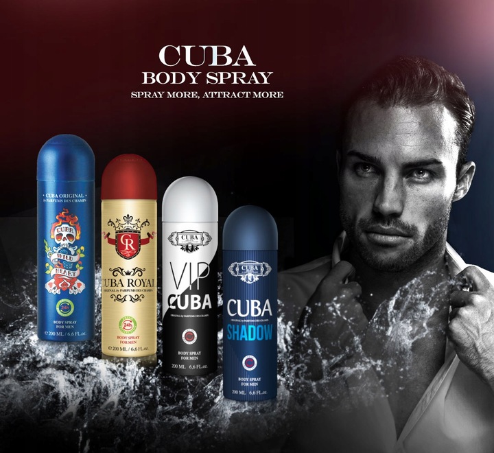 CUBA ORIGINAL DEO SPRAY MEN SHADOW 200 ML