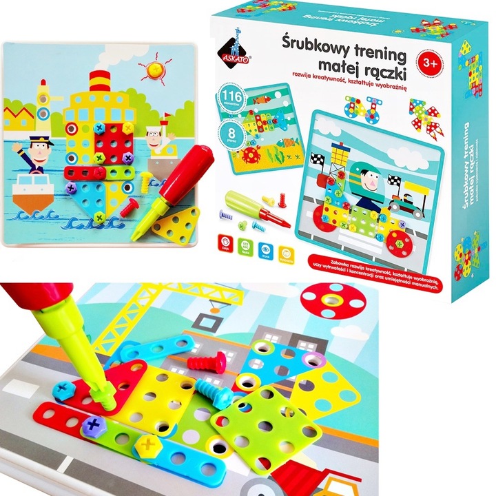 Śrubkowy trening małej rączki Askato