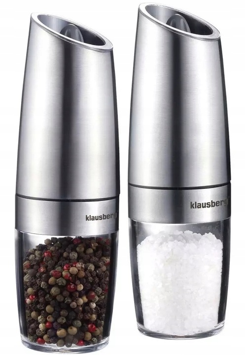 2x Młynek Grwitacyjny Zestaw młynków Pieprzu Soli