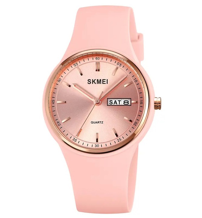 Zegarek damski SKMEI analogowy datownik czytelna tarcza