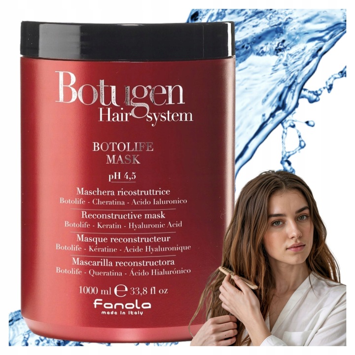 MASKA DO WŁOSÓW ŁAMLIWYCH REKONSTRUUJĄCA FANOLA BOTUGEN BOTOLIFE 1000ML