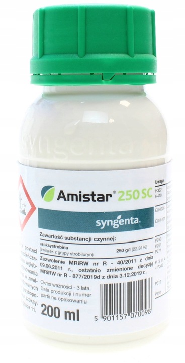 AMISTAR 250 SC 200ml 0,2L grzybobójczy Syngenta