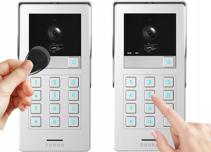 Wideodomofon WIFI TUYA z Szyfratorem na KOD BRELOK Full HD Aplikacja 2-ŻYŁ