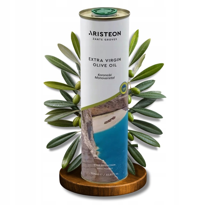 Oliwa z oliwek EXTRA VIRGIN Grecka 1L TŁOCZONA NA ZIMNO ARISTEON 1000 ml