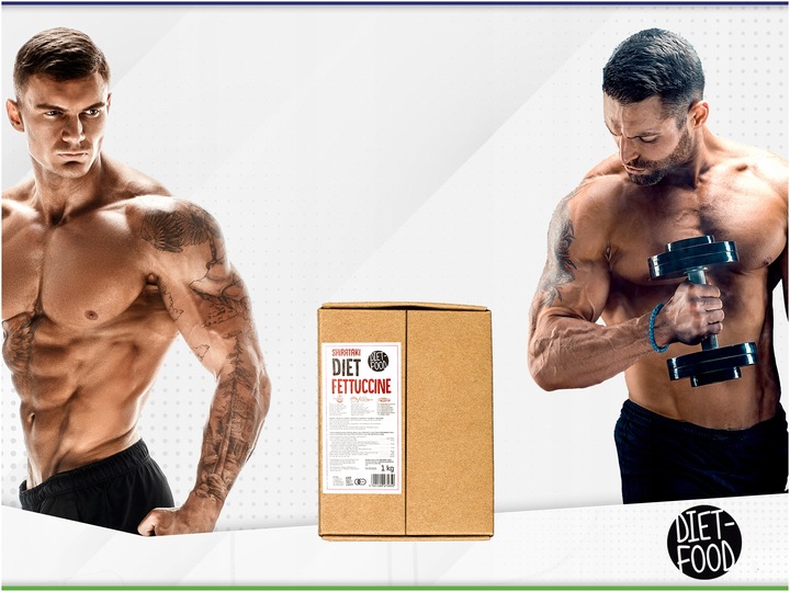 Makaron Konjac - Fettuccine 1000 g diet bezglutenowy KETO bio 1 kg CHEAT