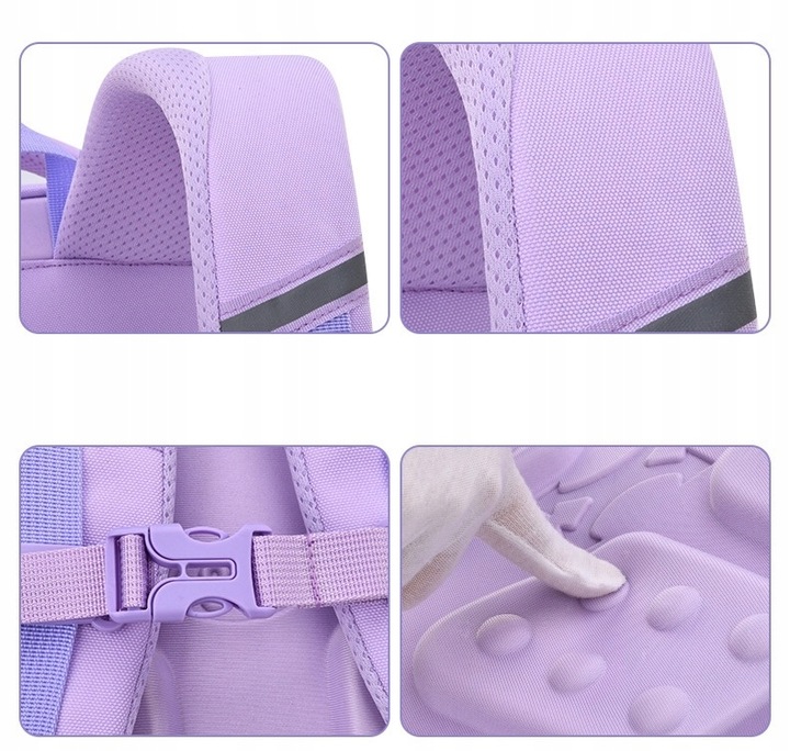 PLECAK SZKOLNY TORNISTER + PIÓRNIK KRÓLIK ZAJĄC odblaski WIELOKOMOROWY 3D