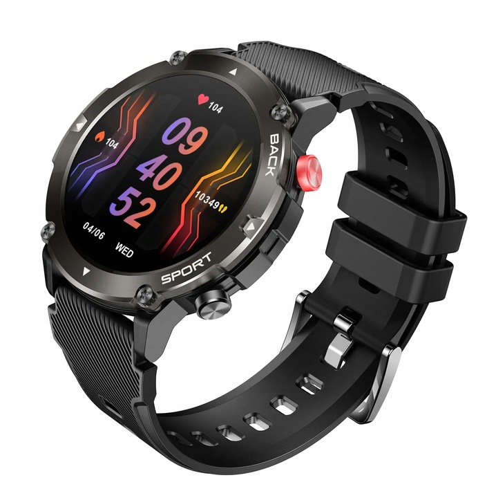 SMARTWATCH ZEGAREK POLSKIE MENU ROZMOWY SPORT SMART WATCH MĘSKI C21
