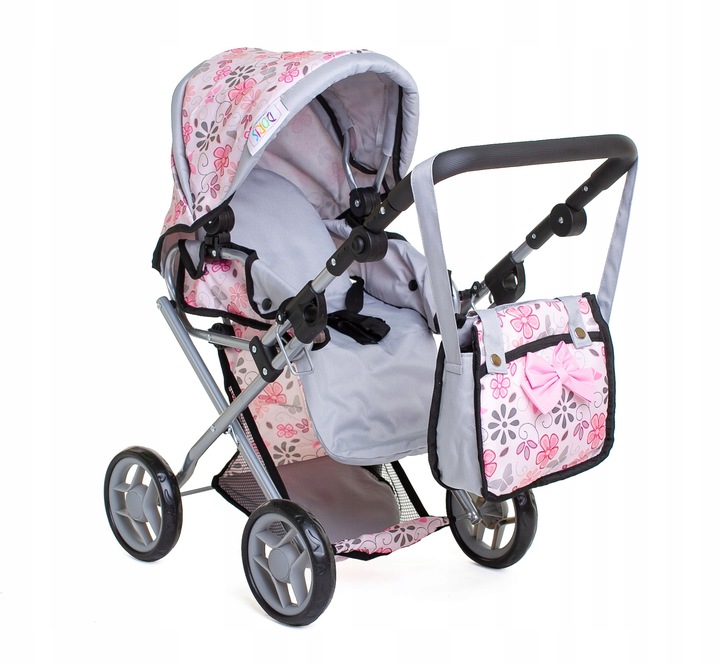 WÓZEK DLA LALEK głeboki spacerowy gondola 3w1 + ŁÓŻECZKO DLA LALKI ZESTAW