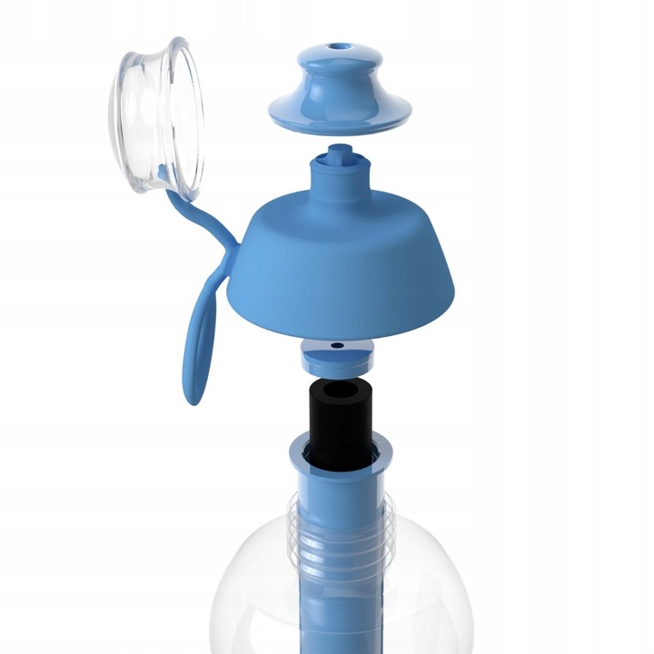 Butelka na Wodę Filtrująca 0,5l Dafi SOFT Niebiańska Niebieska z 4 Filtrami