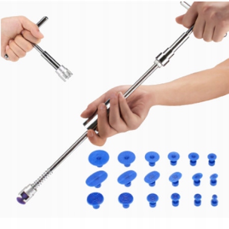 Zestaw do Wyciągania Usuwania Wgnieceń karoseri Młotek + ssak + Pistolet KL