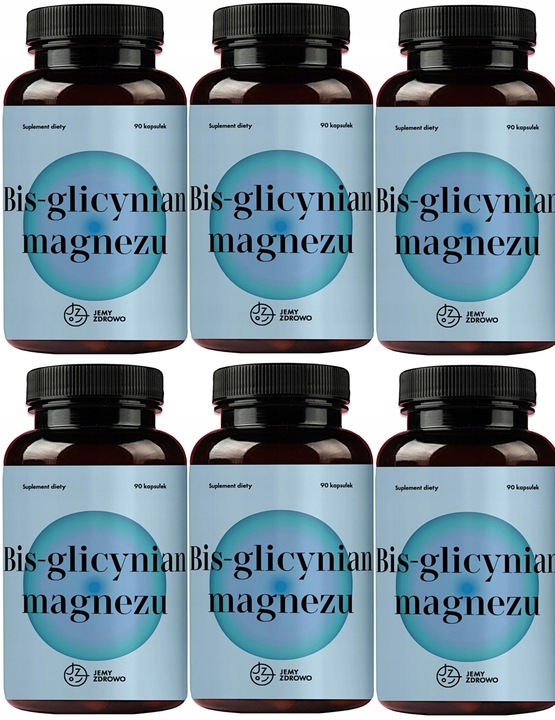 Glicynian Magnezu Jemy Zdrowo 540 Kapsułek 375mg w dziennej dawce
