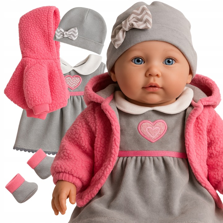 Lalka bobas mówi śpiewa uczy 2 języki interaktywna córeczka 32cm 2L+