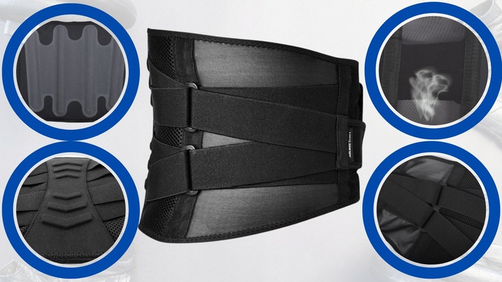 PAS LEDZIOWY na kręgosłup lędźwiowy na dyskopatię ORTOPEDYCZNY do pracy XL