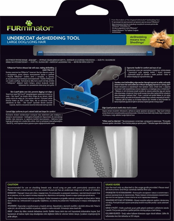 Furminator L Dla Dużych Psów Długowłosych Szczotka