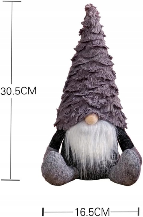 Zestaw Skrzatów Gnomów Świątecznych Pod Choinkę Krasnale Ozdobne 4 Sztuki