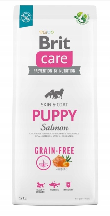 BRIT CARE Dog Grain-free Puppy Salmon 12kg