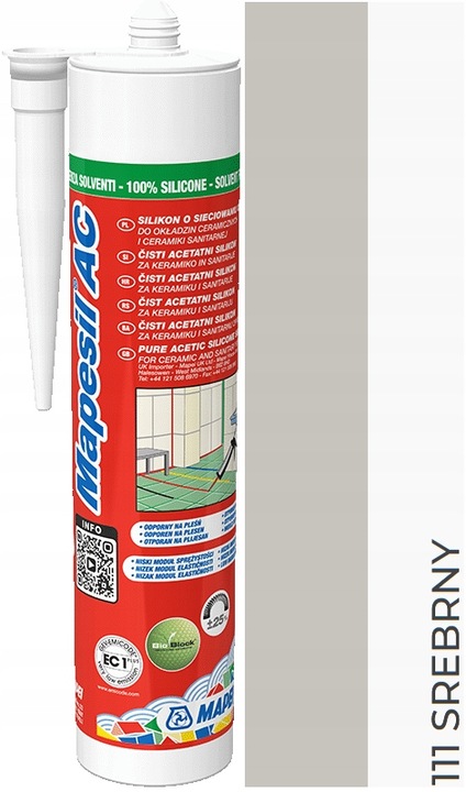 MAPEI Silikon Mapesil AC 111 SREBRNY 310ml