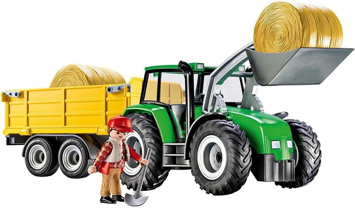 ZESTAW PLAYMOBIL COUNTRY TRAKTOR Z PRZYCZEPĄ 47 ELEMENTÓW