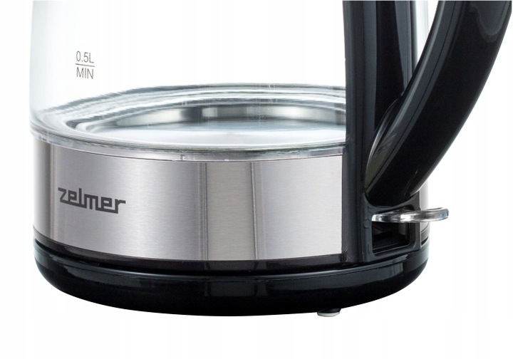 CZAJNIK BEZPRZEWODOWY SZKLANY ZELMER ZCK8011 PODŚWIETLENIE 1,7L Dioda LED