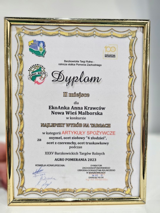 EkoAnka Ocet ziołowy MOTYLEM JESTEM na odchudzanie z MUMIO