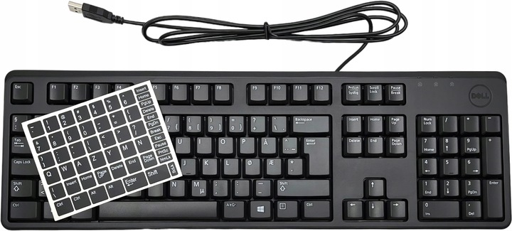 ORYGINALNA PRZEWODOWA KLAWIATURA DELL KB212-B QuietKey na USB