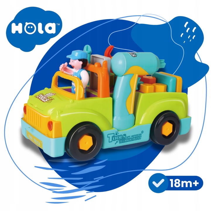 Auto do skręcania rozkręcania mały mechanik jeździ gra interaktywny