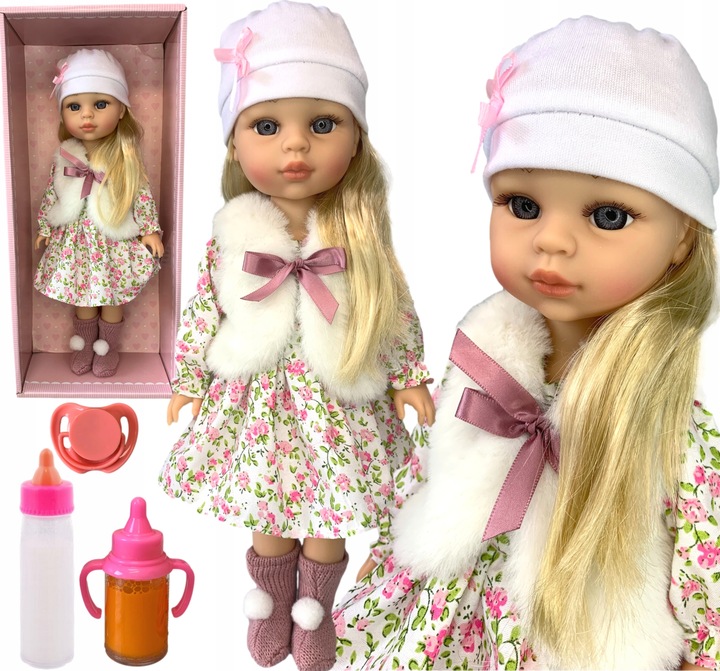 ŚLICZNA LALKA W PUDEŁKU BOBAS MÓWI ŚPIEWA+AKCESORIA