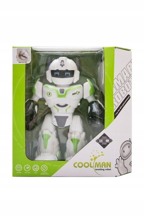 Interaktywny robot dźwięk i światło