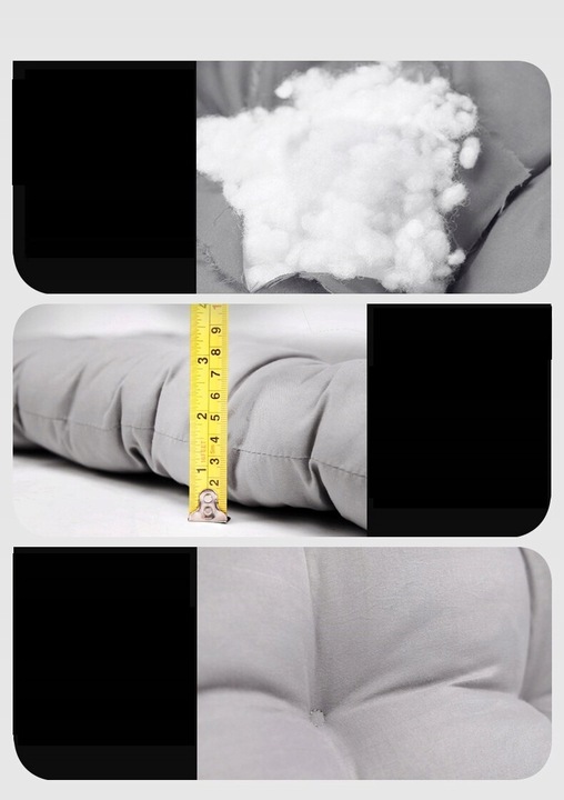 FOTEL OGRODOWY LEŻAK PLAŻOWY TURYSTYCZNY PODUSZKA