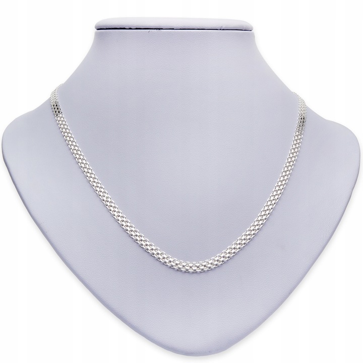 NASZYJNIK SREBRNY DAMSKI BISMARK BISMARCK 50 cm