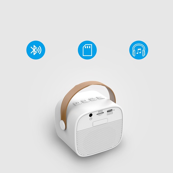 MIKROFON BEZPRZEWODOWY KARAOKE GŁOŚNIKIEM BLUETOOTH GŁOŚNIK Z KOLOROWYM LED