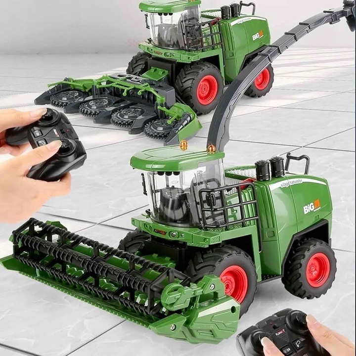 KOMBAJN ZBOŻOWY Z PILOTEM 2,4 GHZ I AKUMULATOREM IDEALNY HARVESTER TRAKTOR