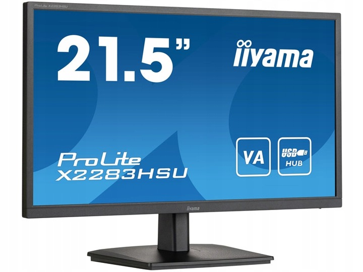 Monitor 21,5" IIYAMA X2283HSU-B1 | VA| 1920x1080 (FHD)| 75Hz| 1ms| Adaptive