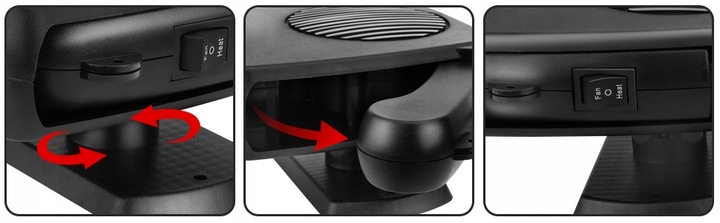 12V 200W PODGRZEWACZ SAMOCHODOWY PRZENOŚNY TERMOWENTYLATOR SAMOCHODOWY