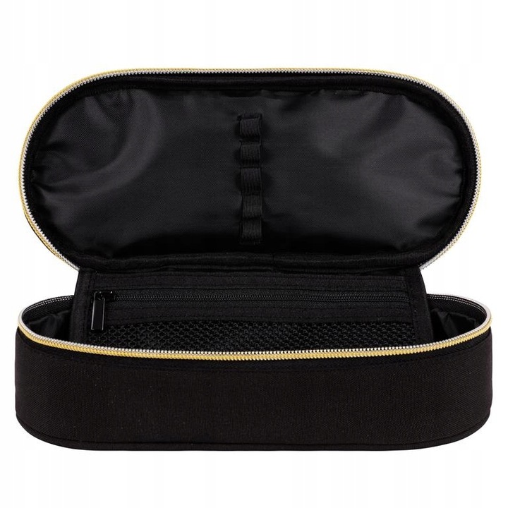 PIORNIK SASZETKA Z KLAPKA PUSHEEN GOLD CZARNY PC-01 MAJEWSKI