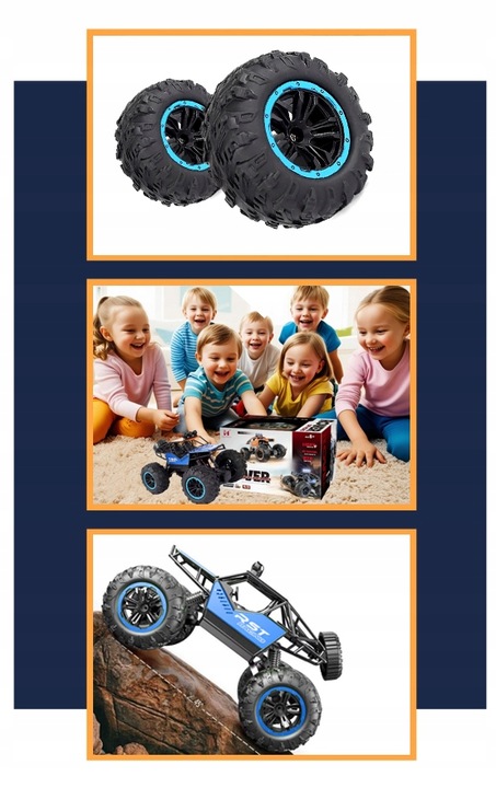 SAMOCHÓD ZDALNIE STEROWANY AUTO TERENOWE AUTKO PILOT RC ROVER + AKUMULATOR