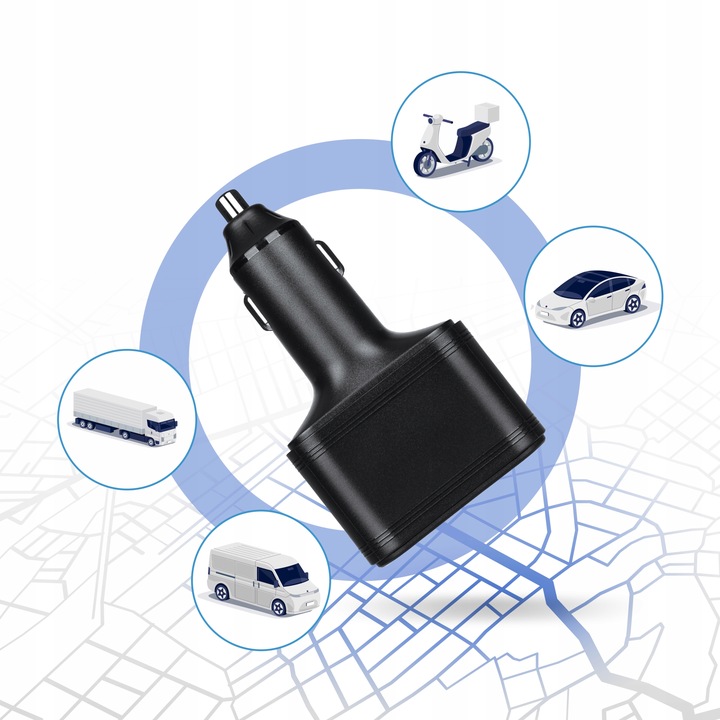 Lokalizator GPS 2G+4G UKRYTY W ŁADOWARCE PODSŁUCH ŚLEDZENIE APLIKACJA MK036