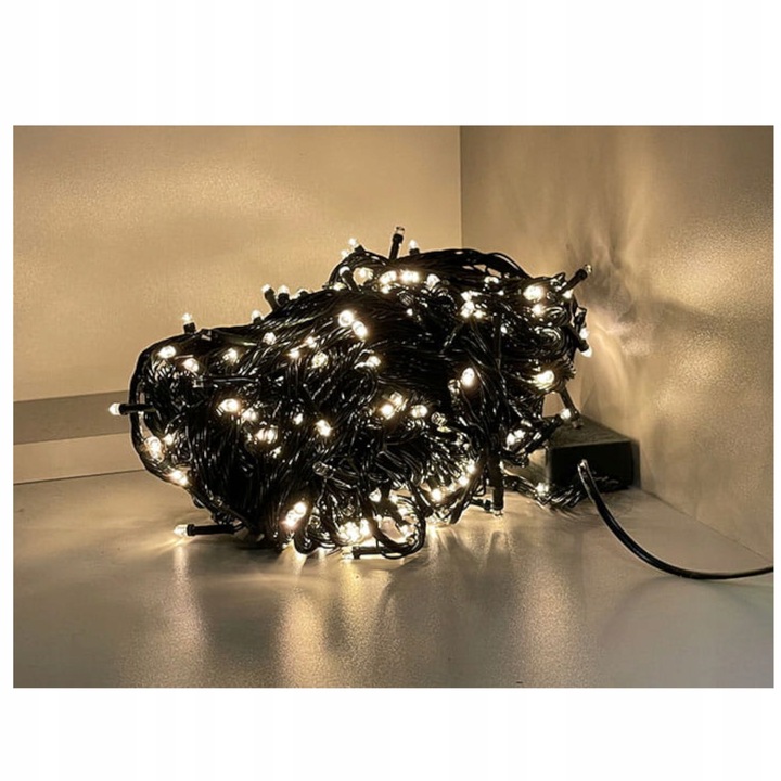 LAMPKI CHOINKOWE 1000 LED BIAŁY CIEPŁY PROGRAMATOR ZEWNĘTRZNE/WEWNĘTRZNE