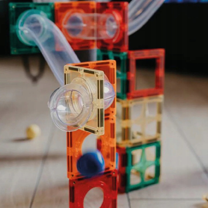 CLEVERCLIXX KLOCKI MAGNETYCZNE TOR WYŚCIGOWY KULODROM BALL RUN 60 EL.