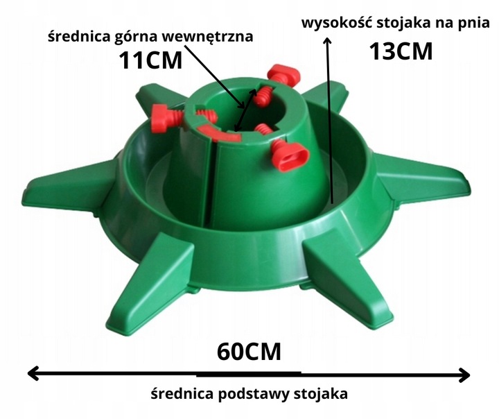 STOJAK/PODSTAWKA POD CHOINKĘ - 60CM