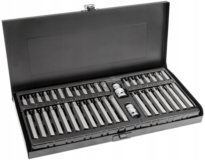 HOGERT HT1S404 ZESTAW NASADEK KLUCZY BITY SPLINE IMBUS TORX KOMPLET 40el