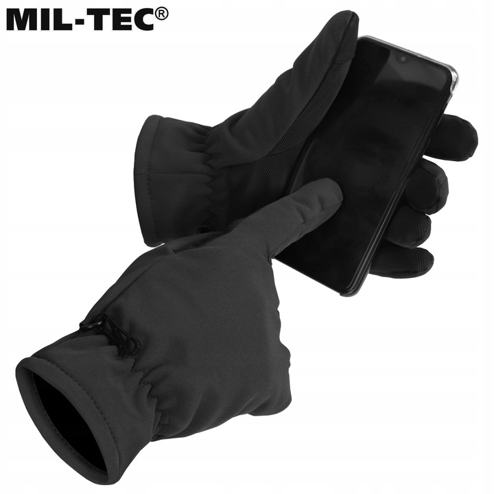 RĘKAWICZKI ZIMOWE MĘSKIE SOFTSHELL 3M THINSULATE DOTYKOWE DO SMARTFONU