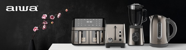 CZAJNIK ZE STALI NIERDZEWNEJ 1L 2200W ROTACJA 360 AIWA AKT-1000 RYUJIN