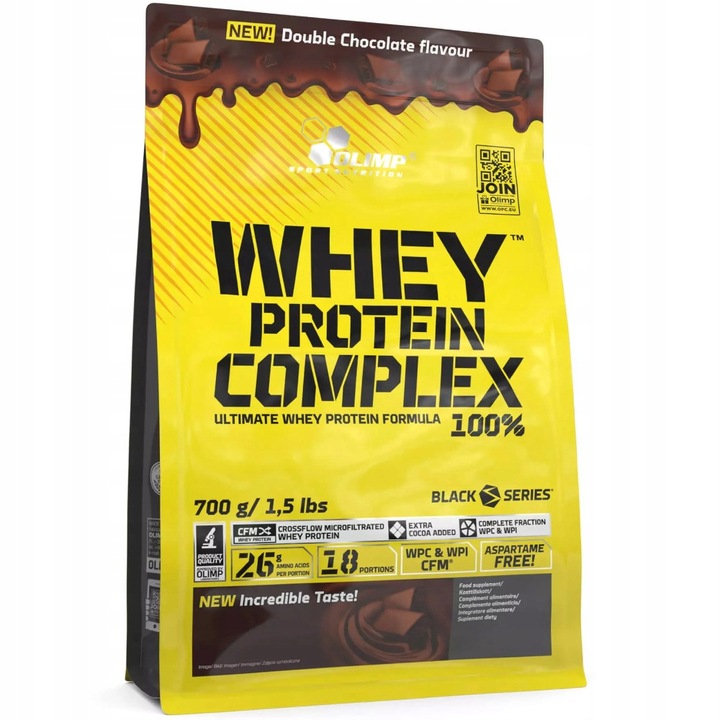 OLIMP WHEY PROTEIN COMPLEX 700g WPC BIAŁKO KONCENTRAT PODWÓJNA CZEKOLADA