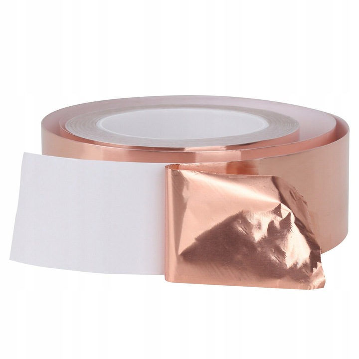 TAŚMA MIEDZIANA ODSTRASZAJĄCA ŚLIMAKI PRZECIW ŚLIMAKOM SAMOPRZYLEPNA 25M