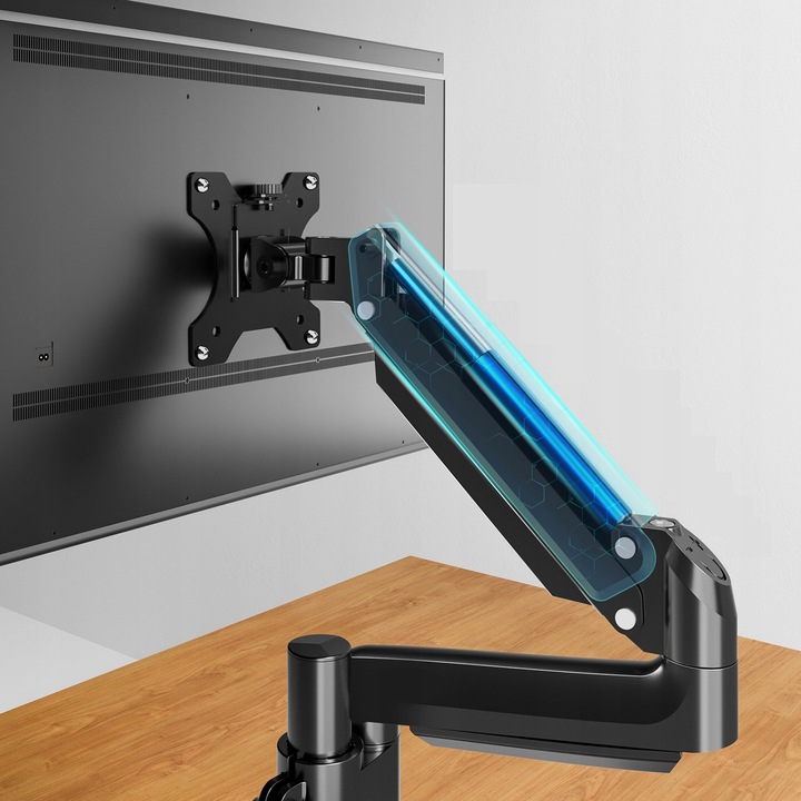 Regulowany WYSOKI Uchwyt Biurkowy do Monitora WIESZAK NA Monitor LCD 13-32"