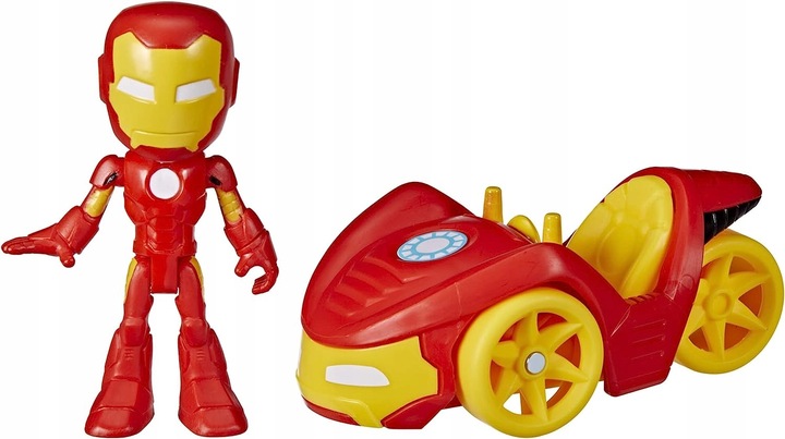 MARVEL SPIDEY I SUPER-KUMPLE FIGURKA IRON MAN Z POJAZDEM F3922