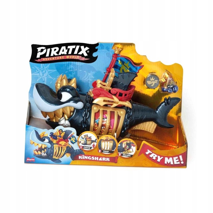 PIRATIX PLAYSET KING SHARK GOLDEN TEETH