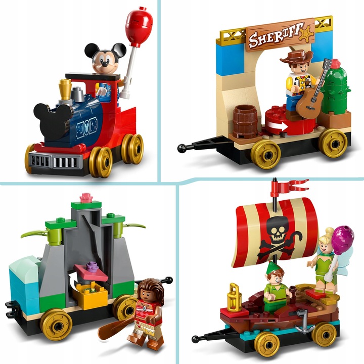 LEGO DISNEY PLUS POCIĄG CIUCHCIA BAJKI MYSZKA MIKI TOY STORY ZESTAW XXL