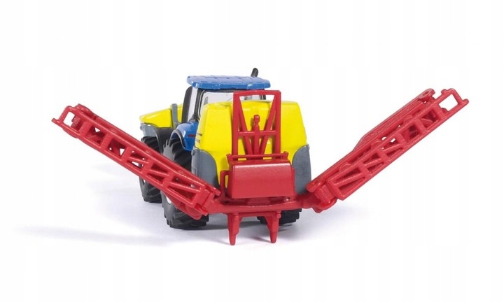 1799- SIKU TRAKTOR NEW HOLLAND Z OPRYSKIWACZEM METAŁ + PLASTIK 3+